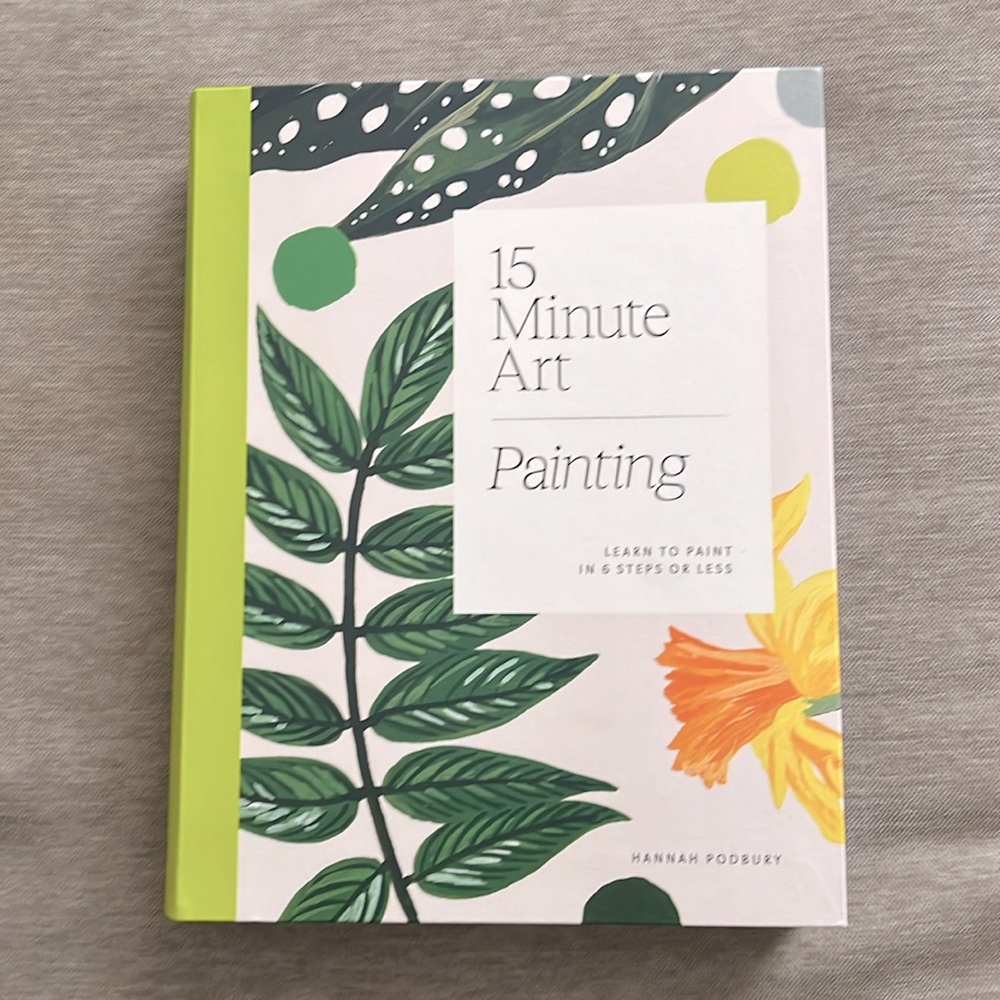 NWOT “15 Minute Art Painting” Book by Hannah Podbury